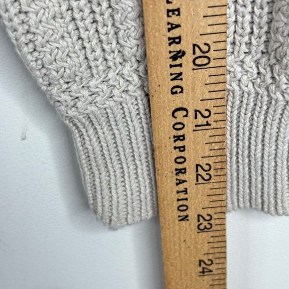 Vintage 90s St Johns Bay Fisherman Sweater XL Ramie Cotton Grey Coastal Fall - Picture 3 of 9